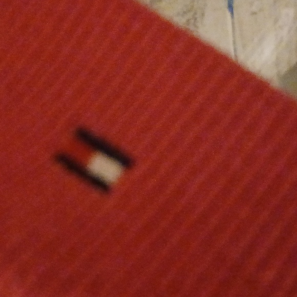 Tommy Hilfiger Pink and Red V-Neck Sweater - Picture 2 of 4